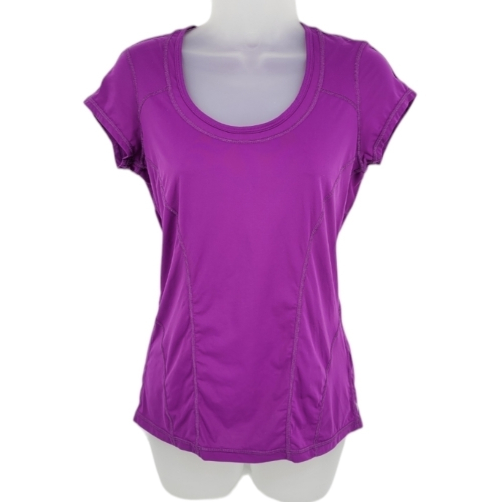 Zella‎ Women's Purple Short Sleeve Athletic Top Shirt Size S P